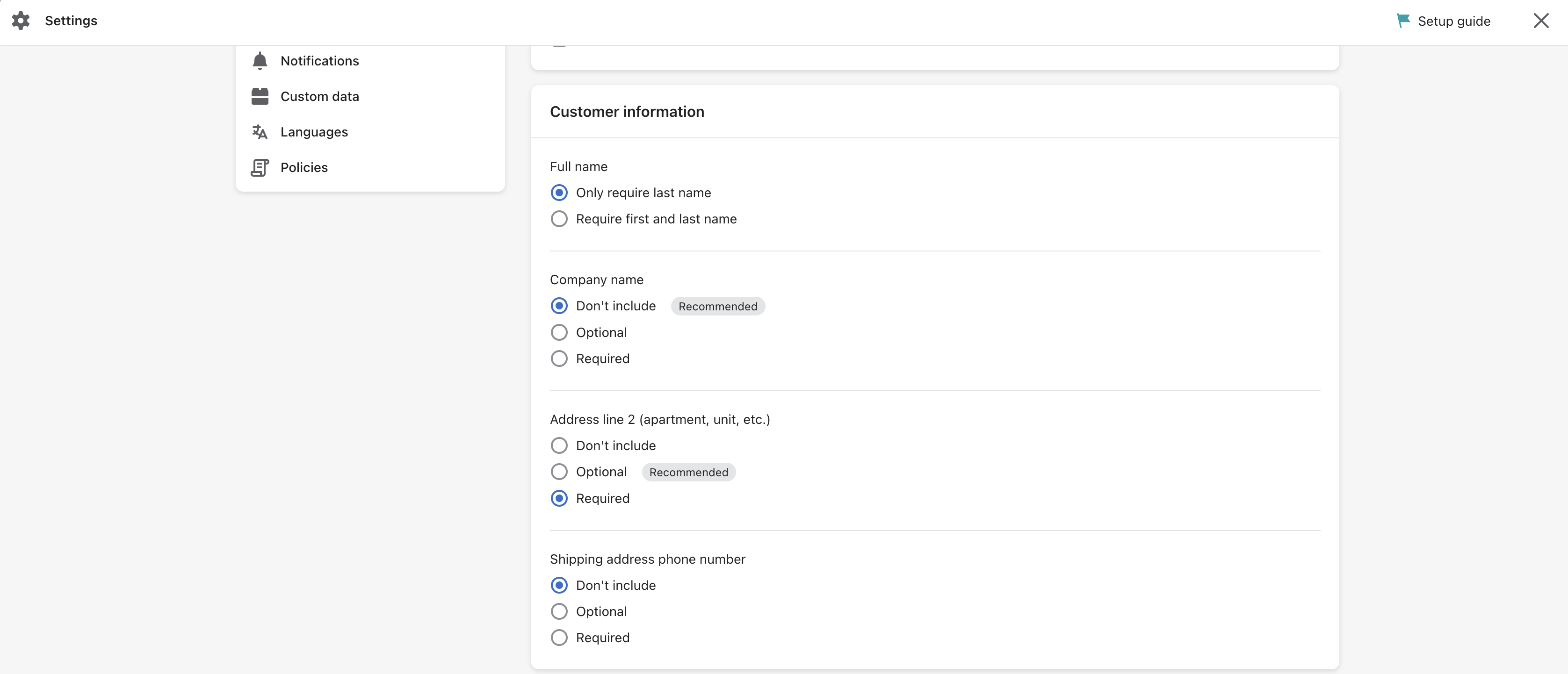 Add Carrier Form